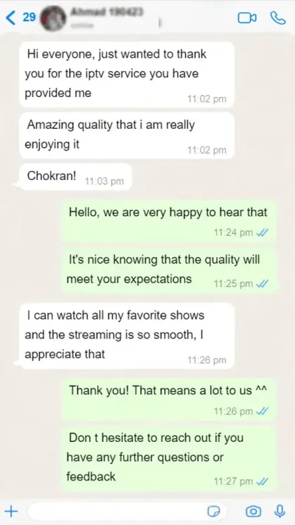 Capture d'un message client sur un abonnement IPTV 1